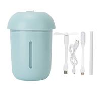 Humidificador de aire de 200 ml con enchufe USB, difusor de aceites aromáticos, humidificador portátil de vapor frío con función de iones negativos, generador compacto de niebla en (humidificador de