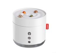 Humidificador de aire de 800 ml con alimentación USB, funcionamiento silencioso de modo dual y luz nocturna suave, humectante portátil ABS para dormitorio y oficina (blanco)