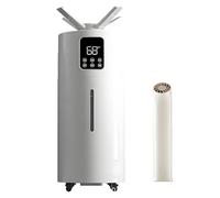 Humidificador de aire para dormitorio, diseño industrial con control remoto, boquilla de cuatro chorros, pantalla táctil LED, volumen de niebla pesada de 2000 ml, apto para uso en toda la casa