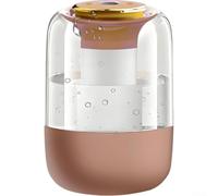 Humidificador de aire para el hogar, salida de niebla grande, funcionamiento silencioso para dormitorio, guardería, para bebés y mujeres embarazadas, material ABS, blanco (marrón)