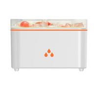 Humidificador de aromas de llama LED de 7 colores, textura pequeña para aromaterapias, operaciones silenciosas, uso seguro en el hogar, fragancias decorativas para el hogar