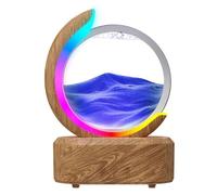 Humidificador de aromaterapia con forma de reloj de arena: lámpara de ambiente de 7 colores, fragancia automática, ultra silencioso para una casa de 41 a 60 ㎡(Wood grano)