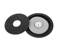 Humidificador de boca de guitarra con higrómetro, humidificador de agujero de sonido de guitarra acústica, medidor de humedad de material ABS para guitarras clásicas populares, (Negra)