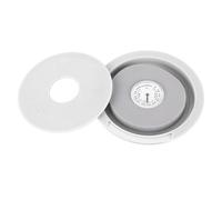 Humidificador de boca de guitarra con higrómetro, humidificador de agujero de sonido de guitarra acústica, medidor de humedad de material ABS para guitarras clásicas populares, (Blanca)