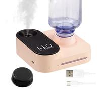Humidificador de botella de agua, de silicona ABS, recargable tipo C, mini pulverizador de botella de agua mineral, silencioso, a prueba de fugas, humectante de aire portátil para coche, oficina