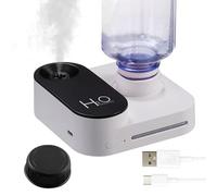 Humidificador de botella de agua, de silicona ABS, recargable tipo C, mini pulverizador de botella de agua mineral, silencioso, a prueba de fugas, humectante de aire portátil para coche, oficina