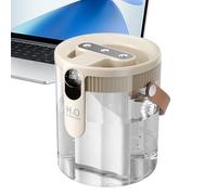 Humidificador de dormitorio, 2.5 litros, humidificador de habitación con 5 niveles de niebla con 3 boquillas, para dormitorio, hogar, escritorio, viajes, guardería, mesita de noche