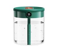 Humidificador de dormitorio | 2L Double Spray Cool Mist con pantalla digital: difusor de escritorio para automóviles de viaje, operación tranquila, salida ajustable, compatible con aceite, hu