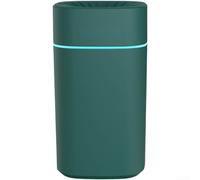 Humidificador de escritorio USB blanco con luz nocturna y 2 modos de niebla, humidificador ambientador portátil ultra silencioso para el hogar, oficina, dormitorio (verde)