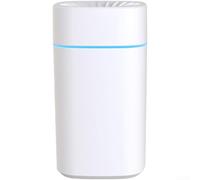 Humidificador de escritorio USB blanco con luz nocturna y 2 modos de niebla, humidificador ambientador portátil ultra silencioso para el hogar, oficina, dormitorio (blanco)