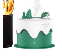 Humidificador de gato lindo, humidificador silencioso de niebla fría, humidificador de escritorio portátil, humidificador alimentado por pilas para dormitorio, habitación de los niños