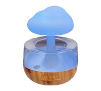 Humidificador de gota de lluvia, humidificador de nubes - Humidificador de aire de champiñones de 400 ml con 7 colores LED Night Light,Difusor de fragancias, humidificación de ruido para el escritorio