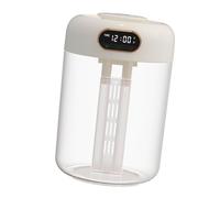 Humidificador de gran capacidad de 4 litros, estructura de doble salida, reloj inteligente, comando de voz, control automático de humedad, reloj inteligente, aparato humidificador
