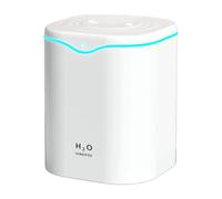 Humidificador De Gran Habitación - Vaporizador Ultrasónico De Fina 13 X 13 X 16 Cm, Máquina De Niebla De Carga USB Portátil, Luz De Noche Suave | Función De Refrigeración Del Aire
