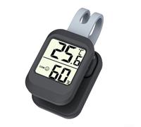 Humidificador de guitarra, termómetro higrómetro para combo para monitoreo preciso de la humedad de la temperatura, herramienta de cuidado de guitarra acústica (negro)