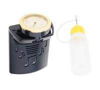 Humidificador de instrumentos de guitarra acústica con botella de 10 ml, higrómetro, diseño de esponja, evita que la madera se agriete y se encoja, dispositivo de humidificación de guitarra fácil de