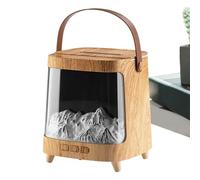 Humidificador de llama | Difusor de aire de llama brillante de 7 colores | Máquina de perfume inteligente Ultra-Silenciosa de 200 ml con temporizador y mando a distancia - Para mostrador de oficina