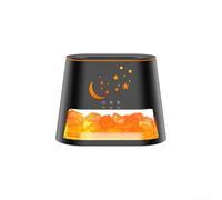 Humidificador de llama USB para lámpara de piedra de sal del Himalaya, difusor de aromaterapia LED de 7 colores y control remoto, para relajación, hidratación