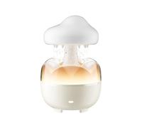 Humidificador de lluvia Gota de agua, humidificador de nube de lluvia, humidificador creativo de lluvia de, decoración de habitaciones, difusor de nubes de lluvia con control remoto, 7 luces