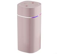 Humidificador de luz colorida para aliviar el estrés, capacidad de 600 ml, alimentado por USB, doble spray para máxima liberación de humedad (rosa)