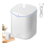 Humidificador de niebla fría - Niebla de aire silenciosa de 2 litros 13x13x15,9 cm, dispositivo de pulverización alimentado por USB | Difusor de humedad portátil para habitación, plantas de viver