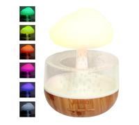 Humidificador De Nubes De Lluvia - Tanque Decorativo Donante De Aire, Función De Niebla | Ruido LED Ajustable Para La Cama Climatoria De La Habitación Relajante O Sala De Estar Con Una Op