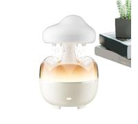 Humidificador de nubes - gota de lluvia, 7 luces cambiantes de color | Difusor de Control remoto, Lindo Ambiente Colorido Nube de lluvia Humidificador para Dormitorio Sala Relajación Euro