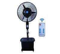 Humidificador de pie con Vapor frío de 76 cm (30 Pulgadas), Ventilador oscilante para Exteriores con 3 velocidades, Enfriador de Aire de Altura Ajustable con Control Remoto, Sistema de refri