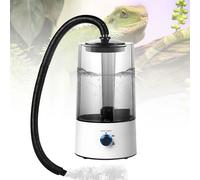 Humidificador de reptiles de 4 litros, máquina de niebla de terrario de tanque de reptiles con tubo usable, atomizador ultra silencioso para reptiles, anfibios, plantas húmedas