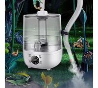 Humidificador de reptiles para escalar, caja de mascotas, atomizador humidificador, tanque de agua, máquina de niebla para serpiente, tortuga, lagarto, reptiles, anfibios, herpes (tanque de 4 litros)