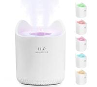 Humidificador de Silencioso para Bebes, 3L 24 Horas Difusor de Aromas Ultrasónico Auto-Apagado con Luz Colorida, 2 Boquillas y 2 Modos para Dormitorio Oficina y Coche