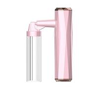 Humidificador de vapor facial portátil de mano, pulverizador eléctrico recargable para el hogar y la habitación, atomización de oxígeno de fuerte presión, penetración profunda, piel, color rosa