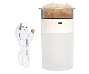 Humidificador de vapor frío para dormitorio, mini humidificador portátil recargable por USB con luz ambiental LED, nano pulverización,