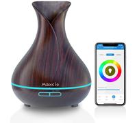 Humidificador + Difusor de Aromas Inteligente Castanho Escuro WiFi
