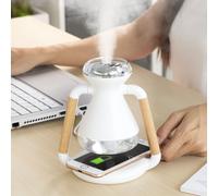 Humidificador difusor de aromas y cargador inalámbrico 3 en 1 misvolt
