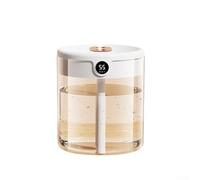 Humidificador difusor de coche de 2 litros, capacidad de 2 litros, dispensador de niebla automático alimentado por USB con luz nocturna y monitoreo inteligente de humedad para conductores y viajeros