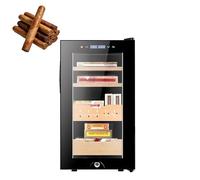 Humidificador Eléctrico 200 Puros 46 Litros Temperatura Constante, Regalo Refinado Apasionado Puros Testigo Boda Aniversario, Armario Conservación para Oficina