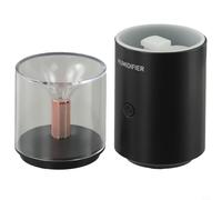 Humidificador eléctrico tipo vela diseñado para calmar tus sentidos, adición a la decoración de tu hogar o espacio de trabajo (negro)