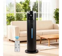 Humidificador grande para dormitorio, niebla fría ultrasónica de 8 litros, control remoto, fácil de limpiar con gran velocidad de niebla de 350 ml/h, adecuado para habitación de niños, plantas, yoga