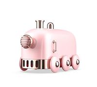 Humidificador Humidificador de aire ultrasónico Mini tren, difusor aromático USB Retro 300ml, aceites esenciales for oficina y hogar, nebulizador(Pink)