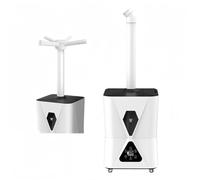 Humidificador Industrial Genérico, Humidificador Comercial de 13L con 3 Modos Ajustables, Ruedas Universales y Salida de Niebla de 1500ml/h, para Taller de Fábrica