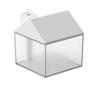 Humidificador LED diseñado como una casa con depósito recargable de 2500 ml y luz ambiental de 7 colores para relajación (blanco)