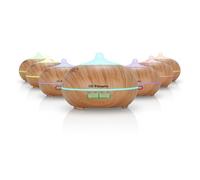 Orbegozo HUA 3000 - Humidificador ultrasónico aromaterapia difusor de aceites esenciales, 300 ml de capacidad, silencioso, iluminación en 7 colores intercambiables y temporizador, Negro