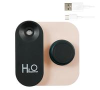 Humidificador para dormitorio, con forma de cámara, para coche, botella de agua de apagado automático, humidificador de habitación con 2 modos de niebla, para viajes, coche, hogar, mesita de noche