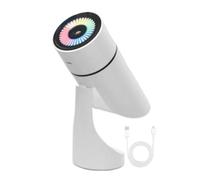 Humidificador para dormitorio, difusor humidificador de habitación pequeña, difusor recargable ajustable para escritorio, hogar, viajes, guardería, dormitorio, apartamento para mascotas, dormitorio