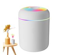 Humidificador para dormitorio, humidificador alimentado por USB con iluminación | Humidificador de aire de 180 ml para el hogar, sótano, cuarto de baño, dormitorio de niños, coche, Sa