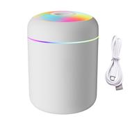 Humidificador para dormitorio - Purificador alimentado por USB con luz - 180 ml capacidad para grandes espacios y habitaciones espaciosas - para casa, sótano, cuarto de baño, dormitorio de niños, V