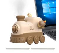 Humidificador para dormitorio, silencioso, con diseño de tren, humidificador de 300 ml, para el hogar, el hogar, la vivienda, el interior, los niños pequeños, el escritorio, la oficina y la habitación