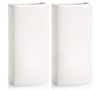 Humidificador Para Radiador Cerámico Con Colgante En Hierro/Evaporador De Agua Para Radiador/Juego de Humidificadores Hecho a Mano en España 18cm x 8cm x 4cm (2Uds/Blancos)