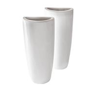 Humidificador Para Radiador Cerámico Con Colgante En Hierro/Evaporador De Agua Para Radiador/Juego de Humidificadores Hecho a Mano en España 18cm x 11cm x 4cm 350ML (2Uds/Blanco)